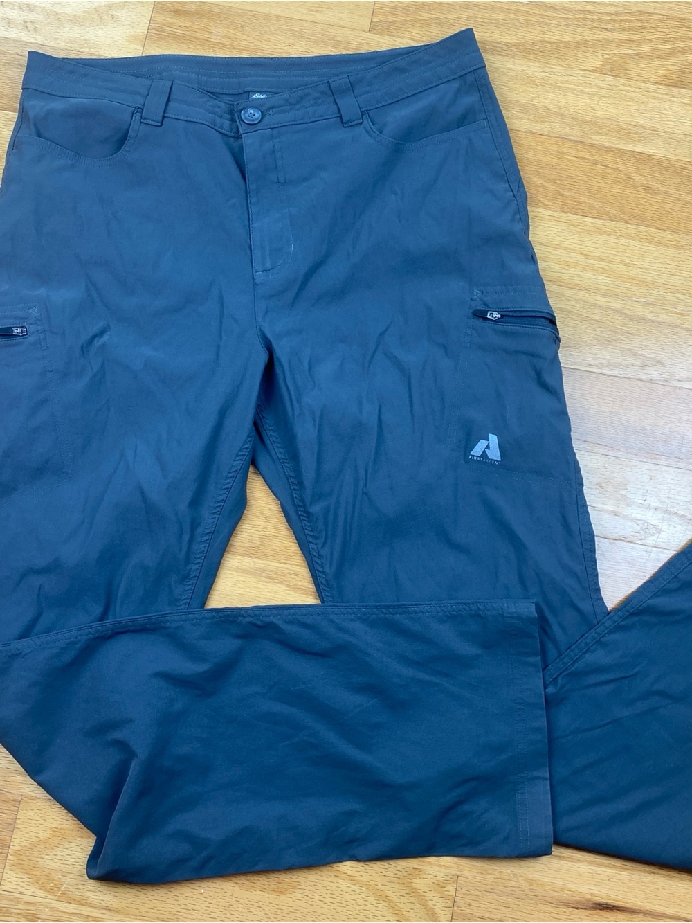 Eddie Bauer First Ascent Pants Womens T16 Grey Guide Pro Cargo Hiking TALL